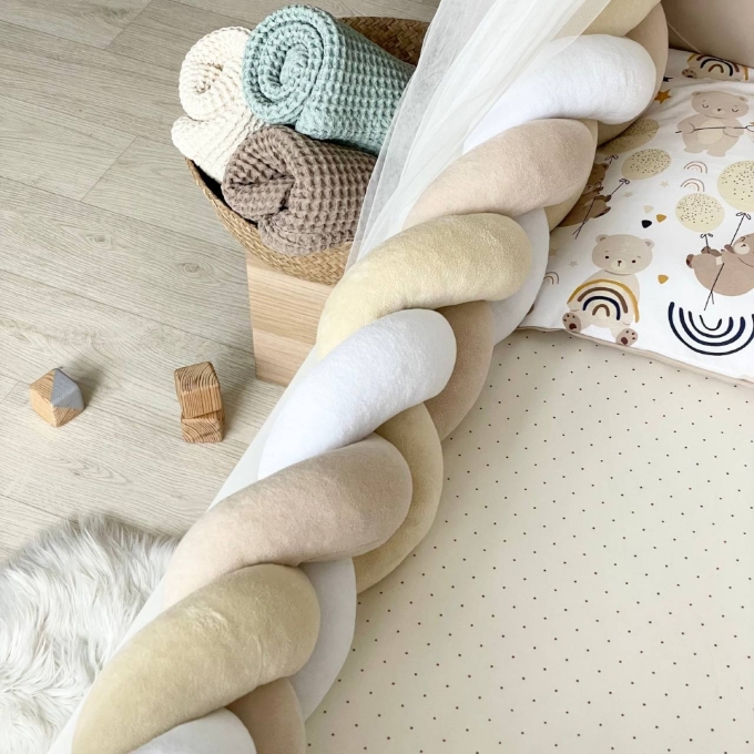 Set lenjerie Patut Bebe Copii 7 piese Ursulet de plus (5)